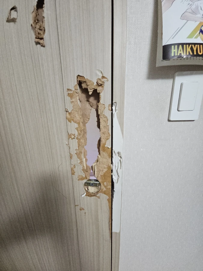상가주택 문짝몰딩시공